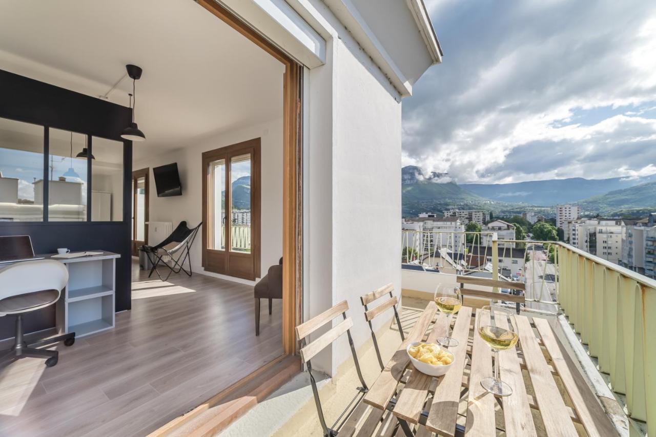 Vue Sensationnelle - Wifi Fibre - Arrivee Autonome Apartment Chambery Bagian luar foto